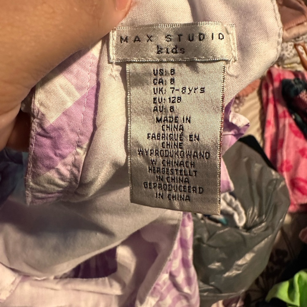 Max studio kid lavender purple Dress